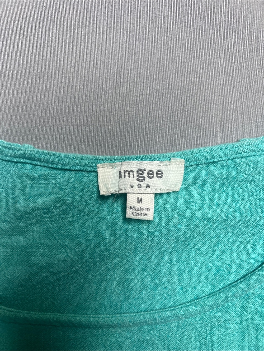 Umgee Teal Short-Sleeve Fringe Top - Picture 2 of 5
